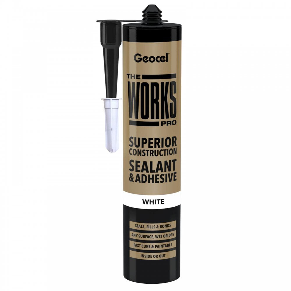 Geocel The Works Pro Sealant and Adhesive - 290ml - White